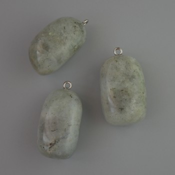 Кулон от лабрадорит, естествен камък, диаметър 35×17 мм+