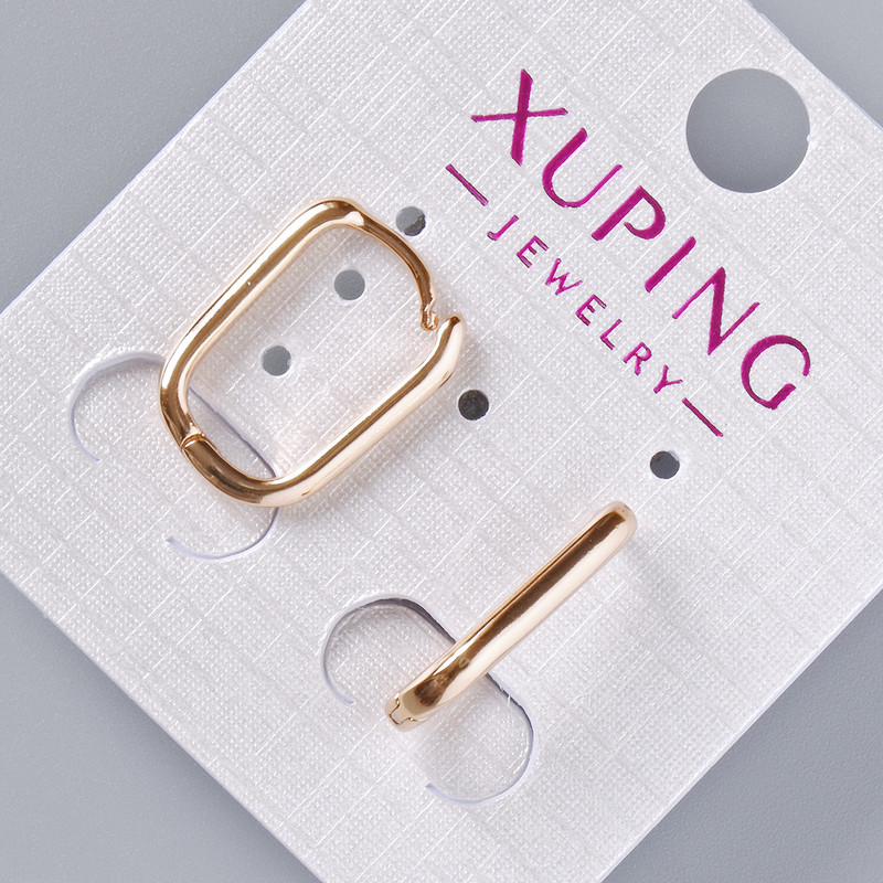 Обеците Xuping, диаметър 17х2,5 мм, позлата 18К