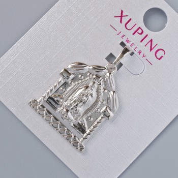 Висулка «Икона» Xuping, диаметър 25×20 мм ±, дължина 30 мм ±, родиево покритие
