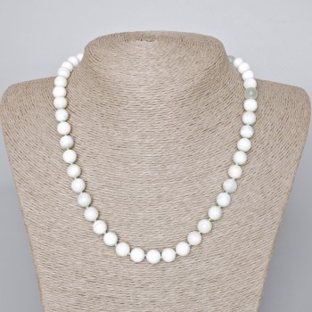 Намисто от гемиморфит с гладко топче