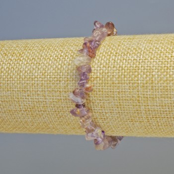 Браслет от аметрин – натурален камък, късчета, диаметър 7×3 мм ± (еластична основа), дължина 18 см+