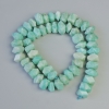 Намистини от амазонит, натурален камък, грановани рондели, диаметър 11×7 мм, дължина около 39 см, на конец