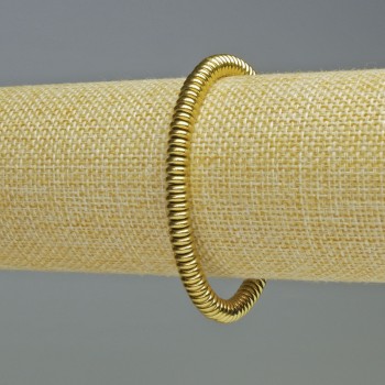 Браслет гематит рондели златист цвят, диаметър 6×2 мм, дължина 18 см ±, еластична основа