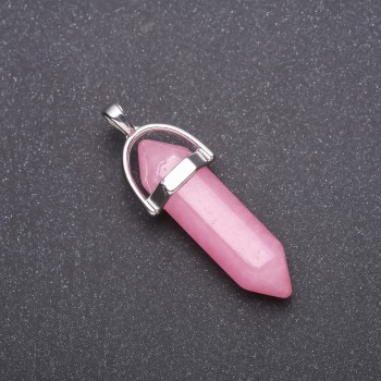 Висулка «шестоъгълник» с камък «турмалин» (изкуствен) 8х35х40 мм