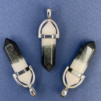 Висулка от тониран кварц шестоъгълник 40 мм+