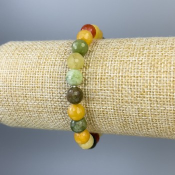 Бралет Асорті гранована кулька 8мм+-, довжина 18см+- стрейч