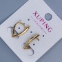 Обеци Xuping 19×2,5 мм със златно покритие 18K