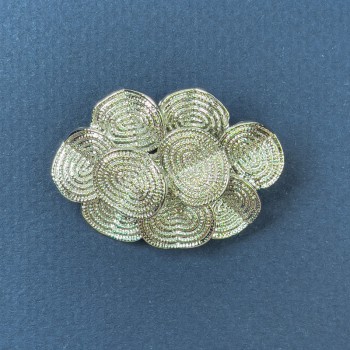 Брошка Акцент от сребърен метал 26х34мм+