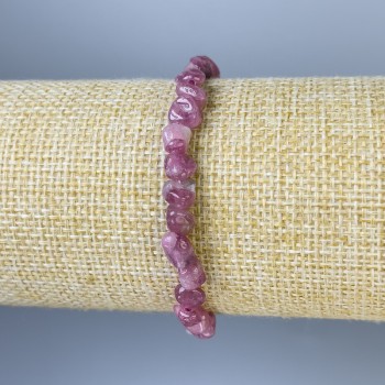 Браслет с галтов турмалин, диаметър 6–8×6–8 мм, дължина 18 см ±, на еластична основа