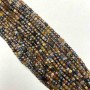 Намистини з натурального каменю Петерсит гранований кубик, діаметр 3мм (+ -) мм, довжина 39см
