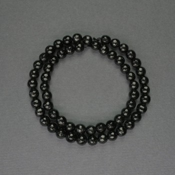 Ахатовите грановани мъниста, топчета диаметър 6 мм +/- на конец, дължина 37 см+