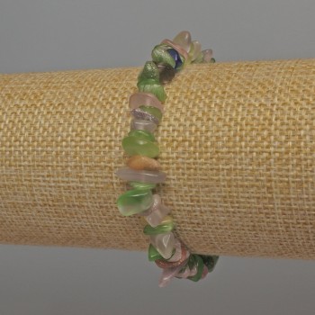 Браслет Асортимент късчета, диаметър 6–12×2–4 мм ±, дължина 18 мм ± стрейч