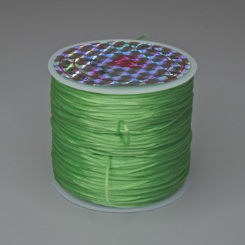 Фурнитура - еластична лента за занаяти, ролка, салатен цвят, дължина 30 м +