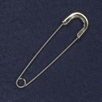 Брошка-игла от сребрист метал 20×77 мм