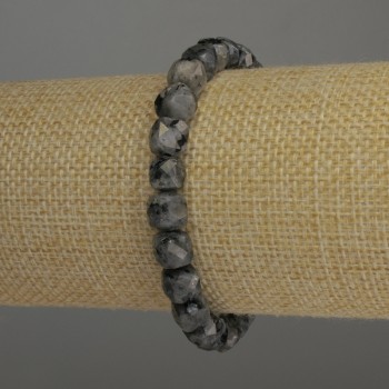 Браслет лабрадорит грановани кубчета, диаметър 7×7 мм, дължина 18 см, стрейч