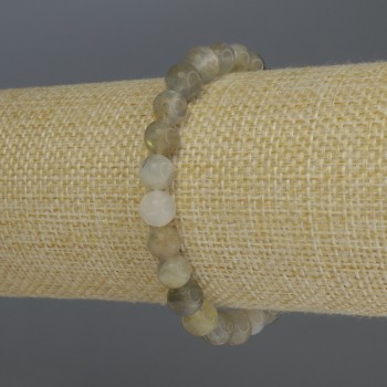 Гривна от лабрадорит с гладки топчета, диаметър около 7 мм, дължина 18 см, еластична