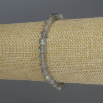 Браслет лабрадорит – гладките мънисти, диаметър 6 мм, дължина 18 см, на еластична основа