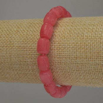 Браслет от турмалин барило, диаметър 11х8 мм, дължина 18 см, еластичен