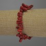 Гривна от коралови фрагменти, диаметър 6-20×3-5 мм ±, дължина 18 см, еластична