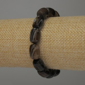 Браслет ахат барел 14×10 мм, дължина 18 см стрейч