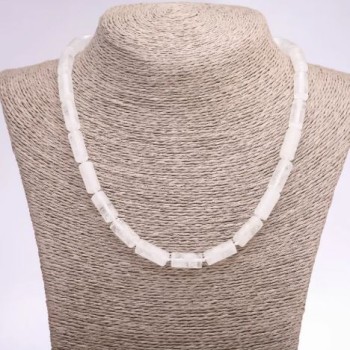 Намисто планински кристал цилиндър, диаметър 8×17 мм, дължина 47 см