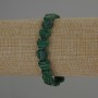 Браслет от малахит във форма на сърца, диаметър 10×10 мм, дължина 18 см, еластичен