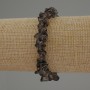 Браслет раухтопаз късчета, диаметър 7–10×2–4 мм, дължина 18 см, с еластична лента