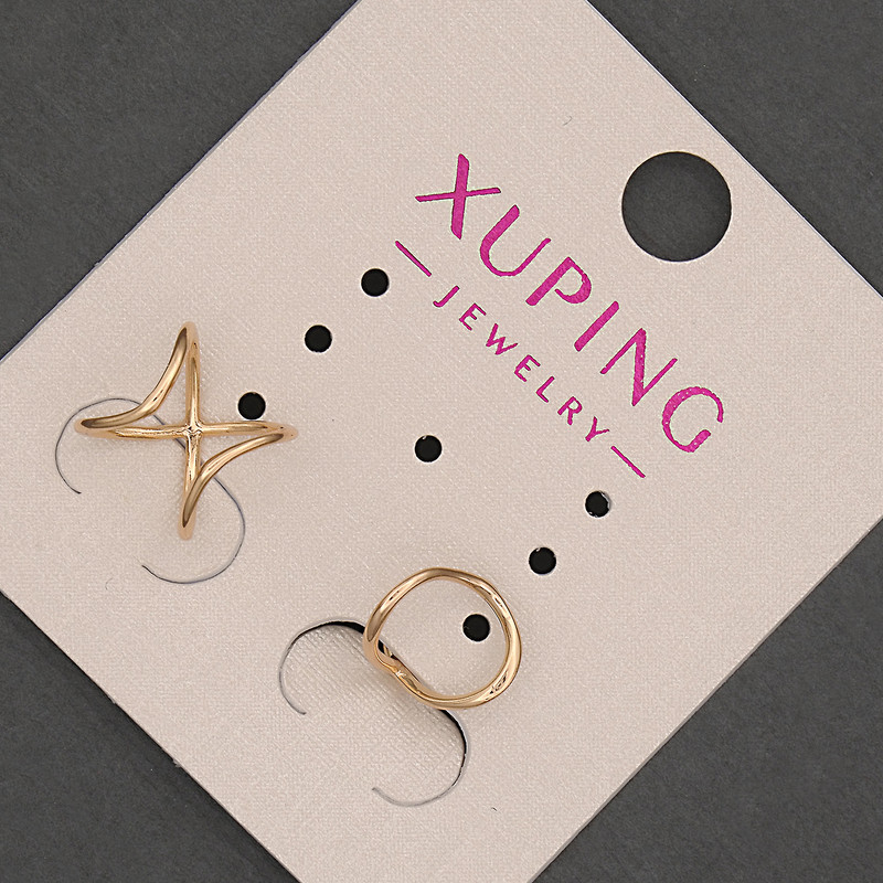 Двоен каф Xuping позлата 18К 8×7 мм +