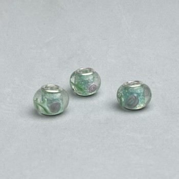 Пандора мъниста пластмасова, диаметър 14×10 мм, отвора 4,5 мм, комплект 6 бр