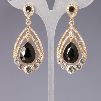 Обеци с кристали «люстри» «шанделиери» «Антураж»