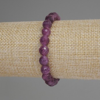 Гривна от турмалин с гранени топчета, диаметър 8 мм, дължина 18 см, еластична