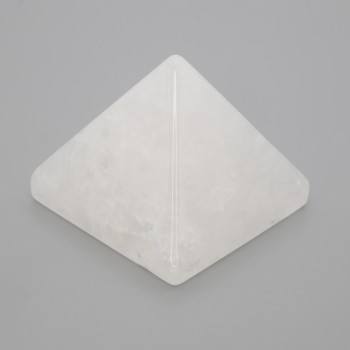 Пирамида сувенир от натурален камък Планински кристал, дължина 38х38 мм ±, ширина 33 мм ±