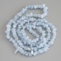 Аквамаринови чипс-мъниста, диаметър 7–12×4–7 мм, дължина 76 см, на конец