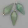 Висулка «маятник» от нефрит 38×28×14 мм+