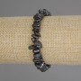 Браслет с хематит късчета, диаметър 8-11×4-6 мм, дължина 18 см, стрейч