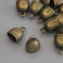 Висулка камбанка бронзов цвят, диаметър 14×11 мм, опаковка 12 бр.