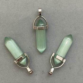 Кулон «Котешко око» с форма на шестоъгълник, кристална топка 8×31×41 мм+