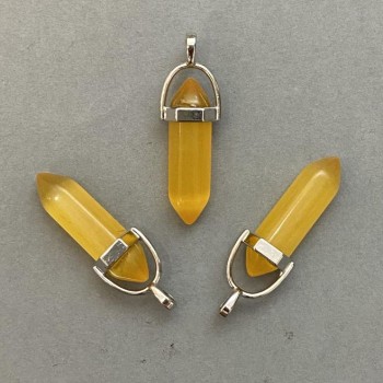 Кулон «Котешко око» шестогранник 8×31×41 мм+