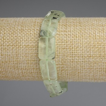 Браслет от пренит с правоъгълна ланка, диаметър 16×12 мм, дължина 18 см, стреч