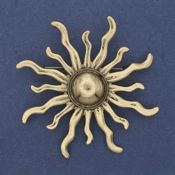 Брошка «Ярило» златист метал 69 мм+