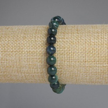Гривна с котешко око, гладко мънисто, диаметър около 8 мм, дължина около 18 см, еластична