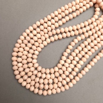 Мъниста от чешки кристал на конец, грановани рондели, диаметър 8x6 мм, дължина 37 см +