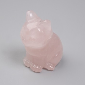 Сувенирна фигурка «Котка» от розов кварц 40×30×23 мм+