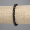 Гривна със слънчев обсидиан, гладко топче, диаметър около 6 мм, дължина около 18 см, еластична основа