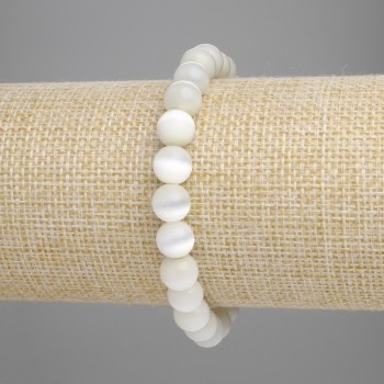 Гривна с котешко око (синтетично) гладко мънисто, диаметър 8 мм, дължина 18 см +/- еластична основа