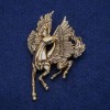 Брошка Пегас 45×70 мм златист метал