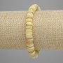 Гривна от раковина Скафарка рондел, диаметър 8×1–2 мм ±, дължина 18 см ±, еластична основа