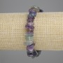 Гривна флуорит късчета, диаметър 8-12×3-4 мм, дължина 18 см ± стрейч