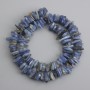 Мънисти кианит късчета, диаметър 8-20×2,5-4 мм ±, дължина 39 см ±