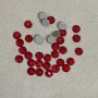 Стрази за студено фиксиране, цвят червен, диаметър 5 мм ±, опаковка 250 г (±)